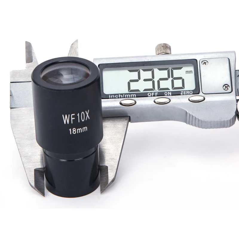 1 шт. WF10X/18 мм крепление 23 2 Биологический микроскоп широкоугольный окуляр с весом |