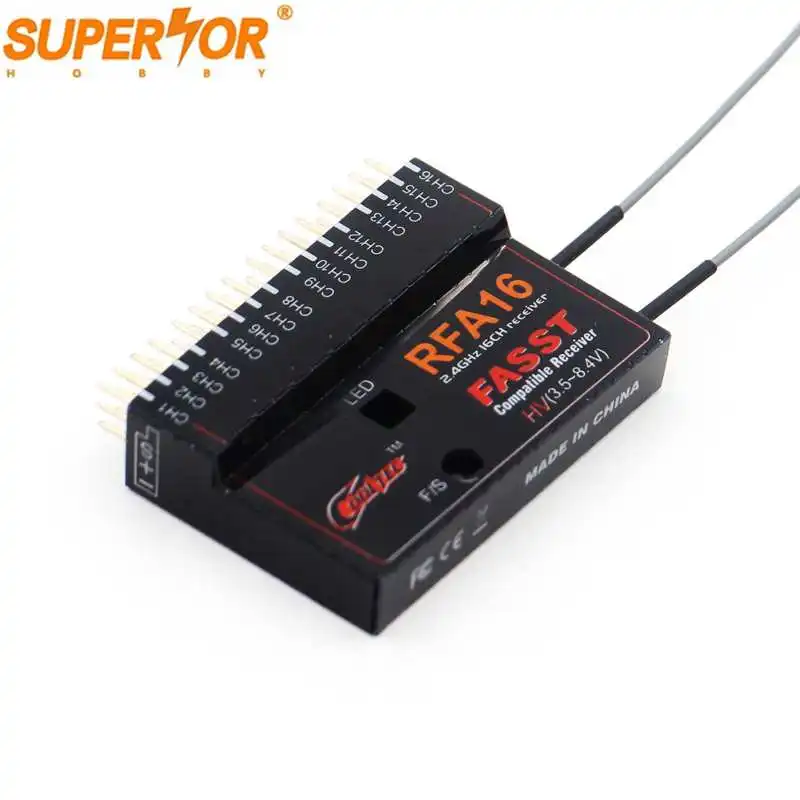 Cooltech RFA16 16ch Futaba fasst совместимый приемник для 6EX 7C 8FG 10CG 12FG 14MZ 14SG 18MZ