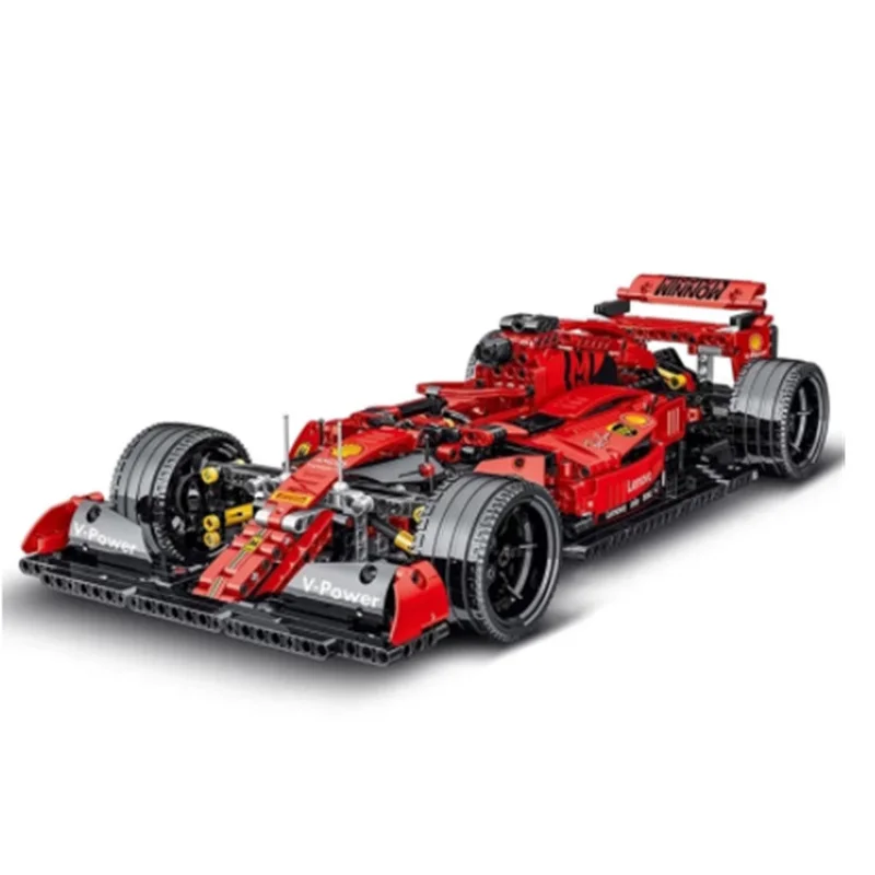 

IN STOCK NO BOX 023005 SF90 racing car FI sports car RS18 model building block support drop shipping 1099PCS