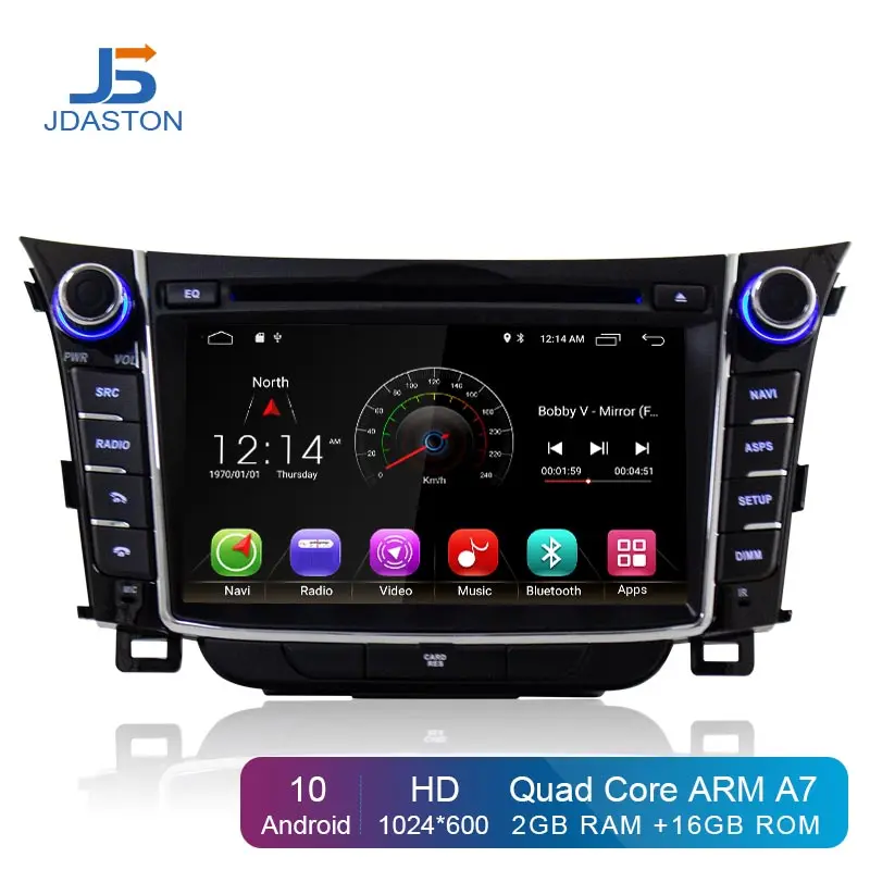 JDASTON Android 10,0 автомобильный dvd-плеер для hyundai I30 Elantra GT 2012- Мультимедиа gps навигация 2 Din автомагнитола аудио стерео