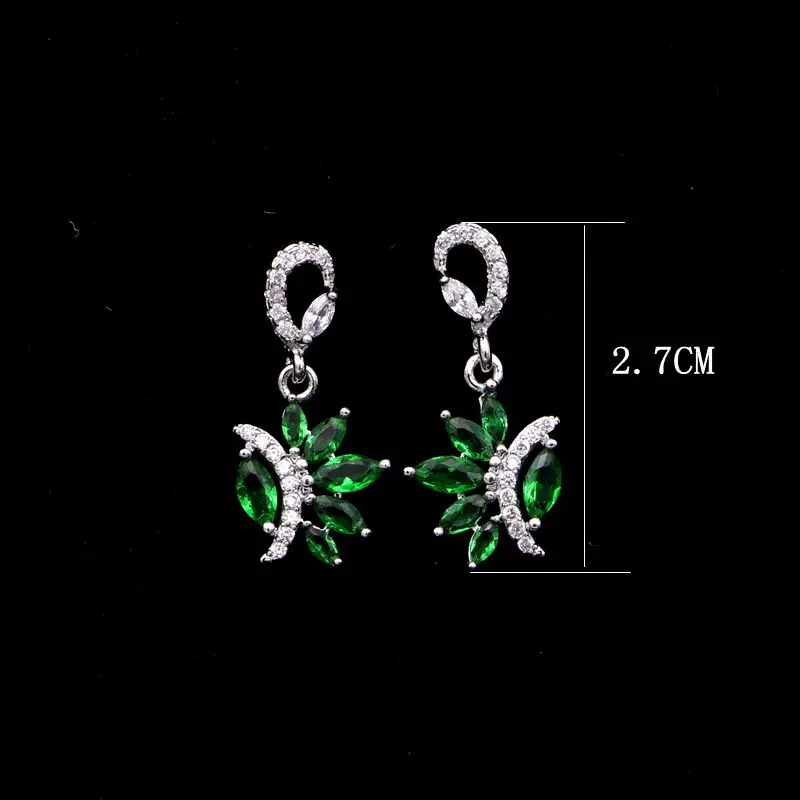 Женские длинные серьги-подвески с камнем серебро 925 пробы | Украшения и