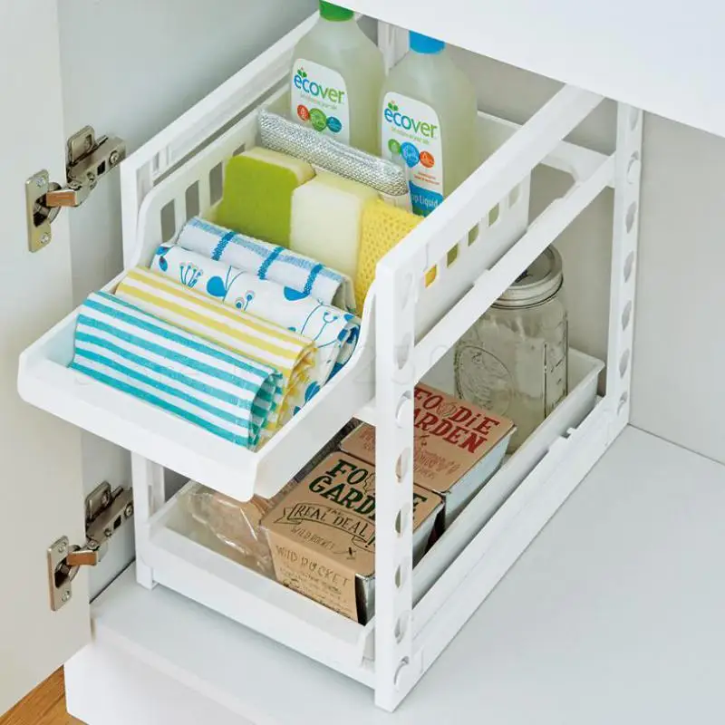 Рамка Ambry дымчатого типа для приема двухслойная регулируемая полка кухни | Дом и