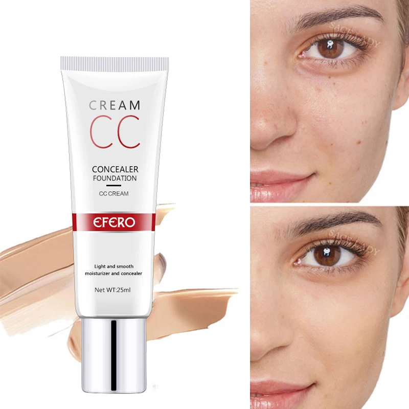 CC крем для ухода за лицом натуральная осветляющая Жидкая основа макияжа BB Крем