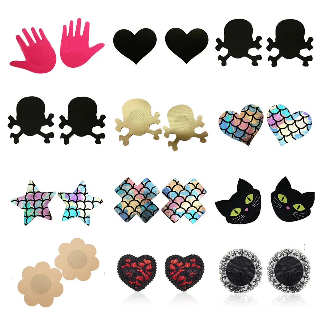 2 или 5 пар самоклеящаяся ткань чехол для груди бюстгальтер девочек коврик в виде