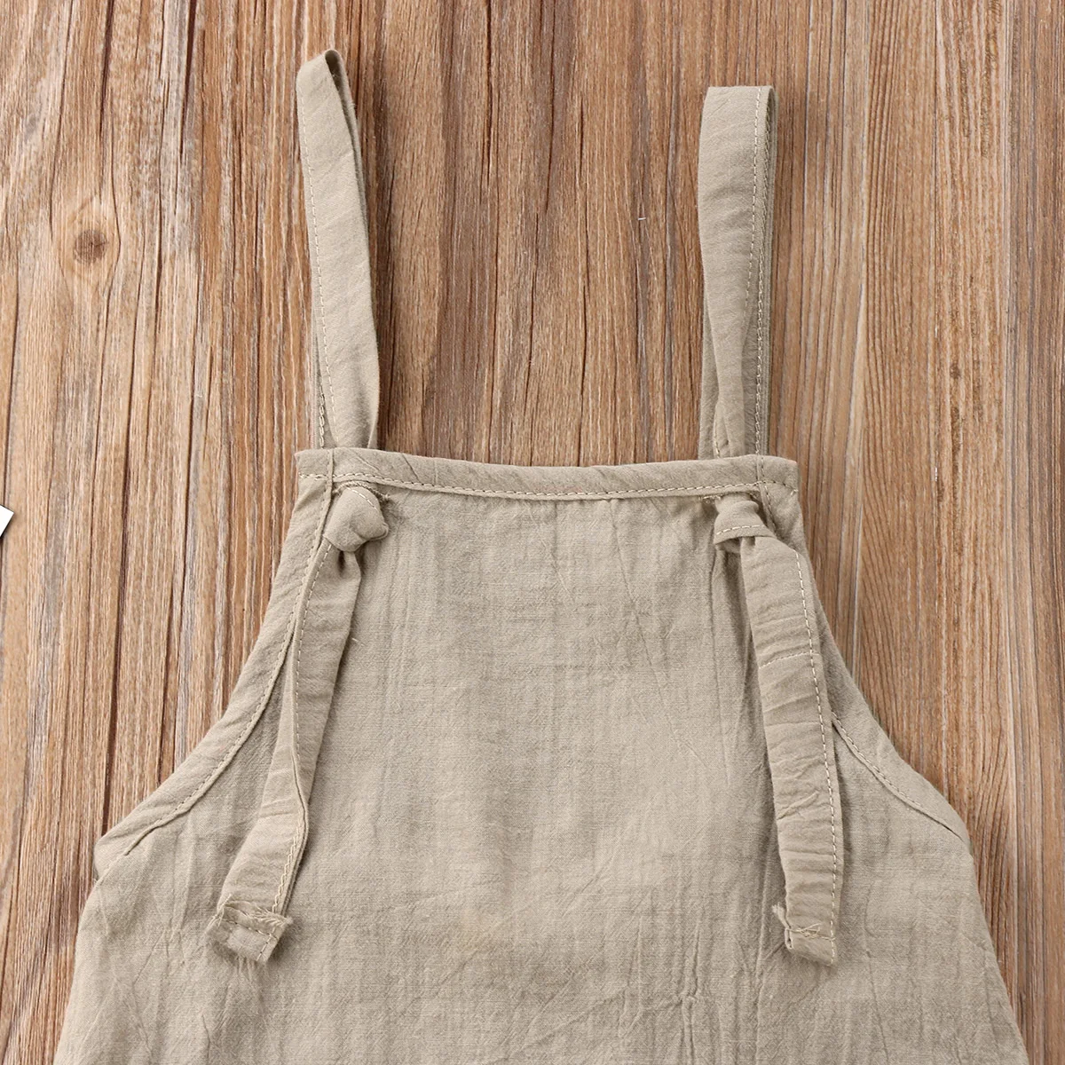 Однотонный Детский комбинезон без рукавов для маленьких