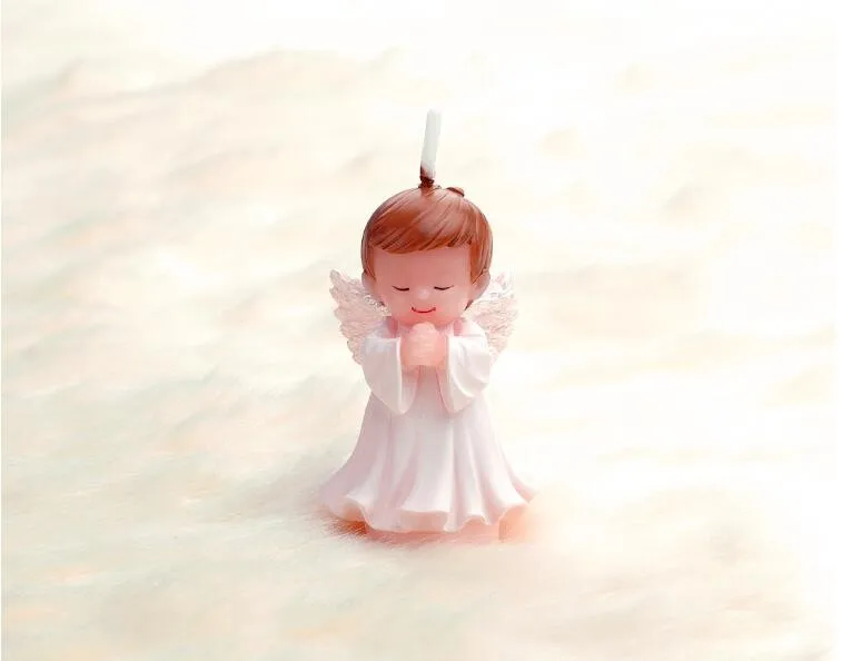 Свадебные сувениры и подарки для гостей детский душ день рождения Ангел свечи