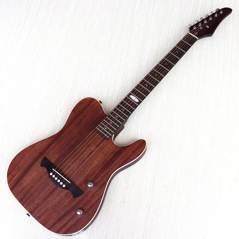 Бесшумная электрическая акустическая гитара cutaway 39 дюймов бесшумная бесплатная