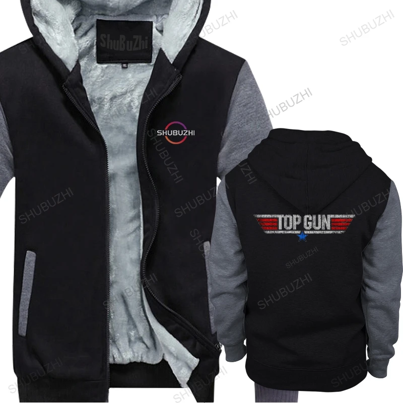 

men fleece hoodie brand cotton thick hoody winter fashion tops Gun Movie Logo Licensed Adulfleece hoodie men's top pullover