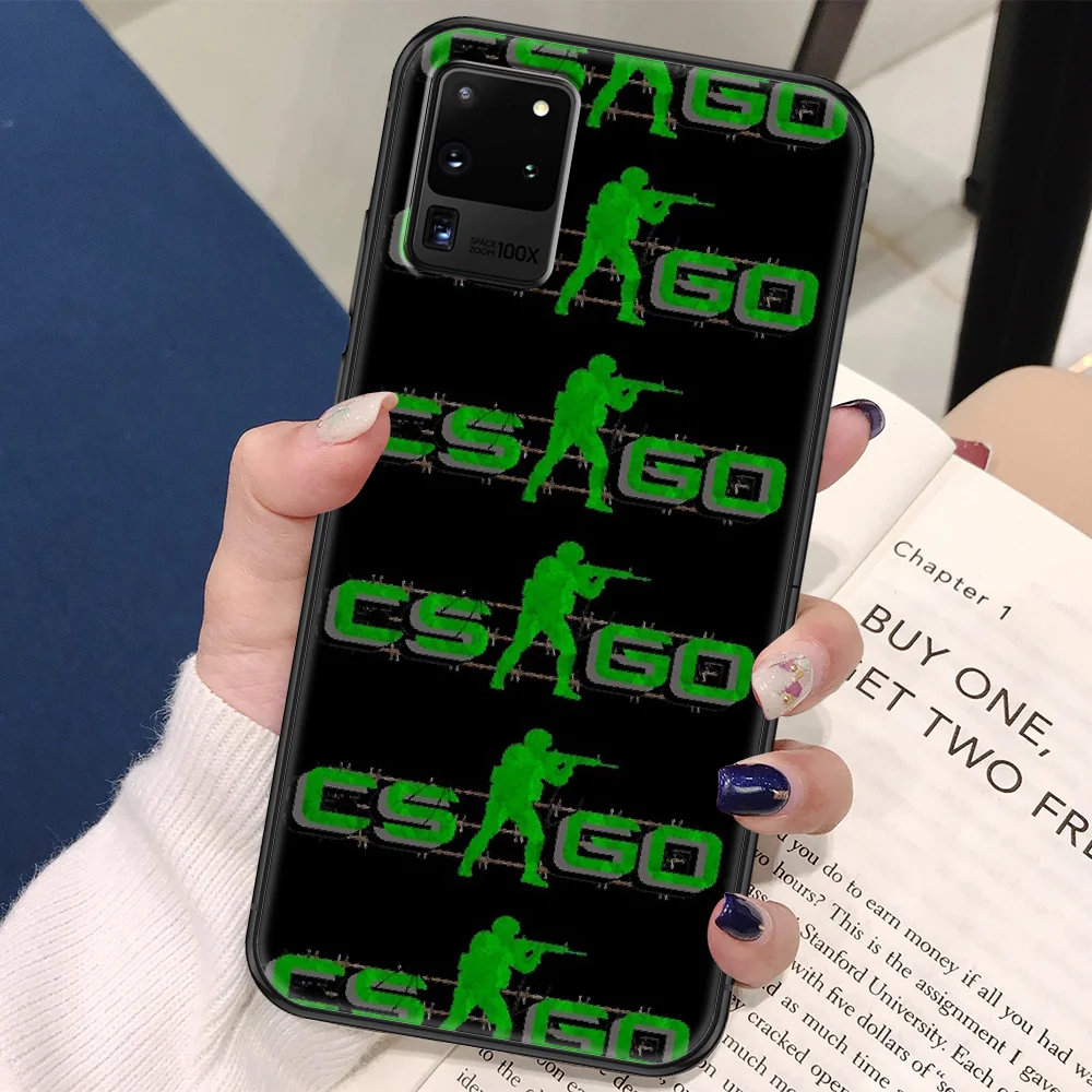 Чехол для телефона Counter Strike CSGO cs go Samsung Galaxy Note 4 8 9 10 20 S8 S9 S10 S10E S20 Plus UITRA Ultra black fashion |
