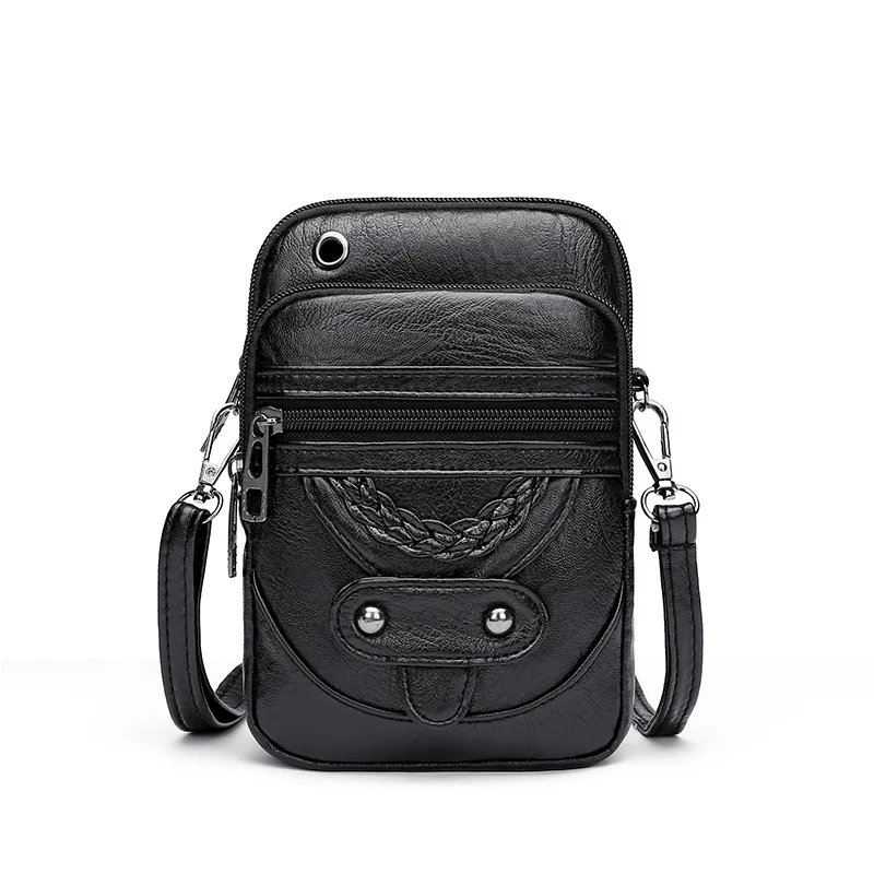 

Mini Crossbody Bags For Women PU Leather Messenger Bags Sac A Main Casual Shoulder Bag Female Vintage Handbags Bolsas Purse Pack