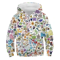 boys japan anime kids pikachu clothes children pokemon harajuku 3d hoodies for baby toddlers sweatshirt long sleeve autumn tops