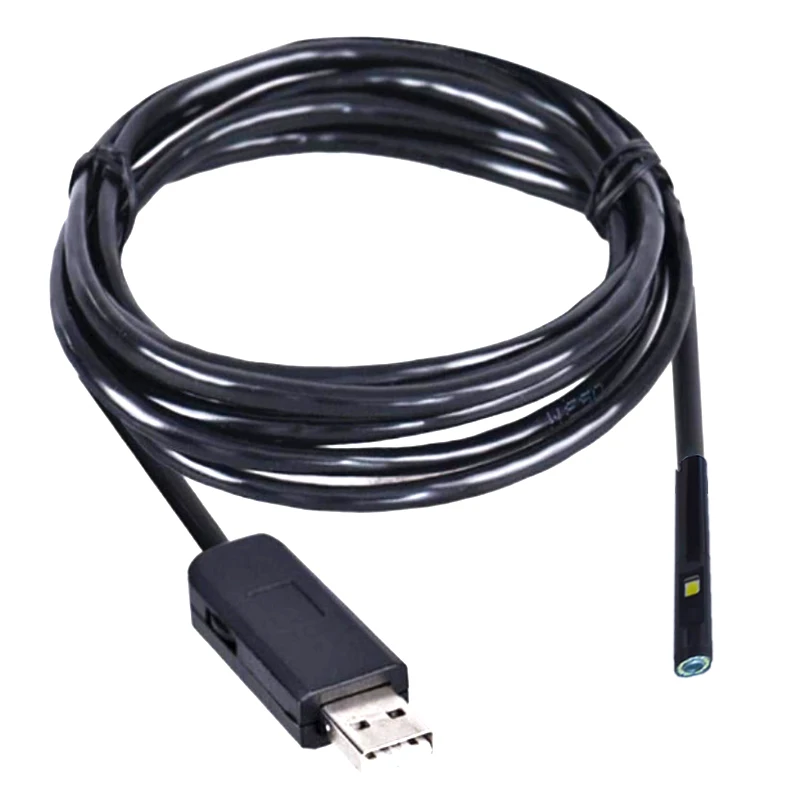 Double Lens USB Endoscope 720P Sewer Inspection Dual Camera IP67 Boroscope Type C Endoscopic for Android Smartphone PC | Безопасность и