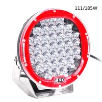 auto lighting system 9 inch 185w round led work light spot beam led work lamp for offroad 4x4 cars and trucks suv atv light