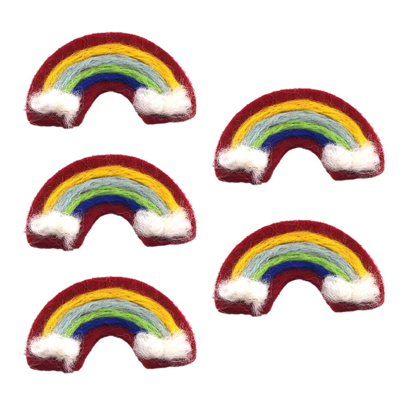 

5 Pcs DIY Handmade Baby Felt Rainbow Home Party Decorations Infant Photo Shooting Accessory Newborn Photography Props