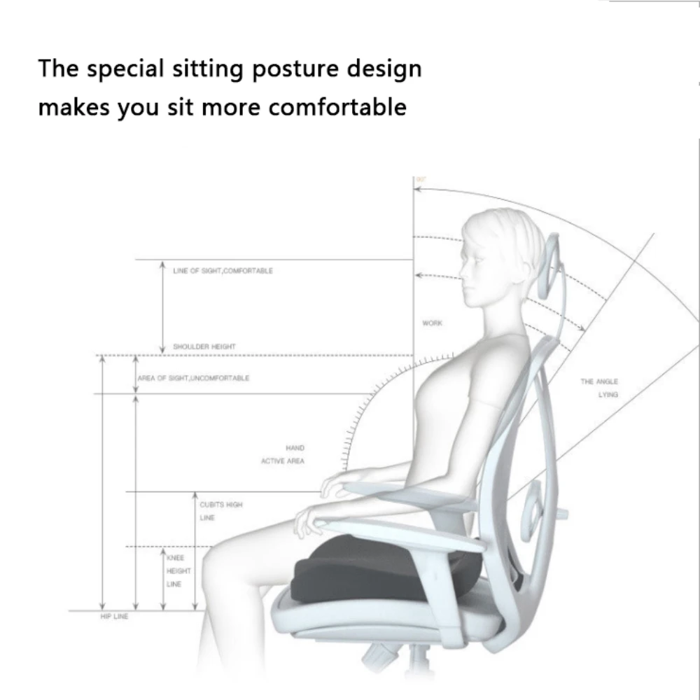 

Comfort Sofa Cushions Car Pressure Relief Seat Cushion Set Slow Rebound Support Office Car Chair Cushion Pillow