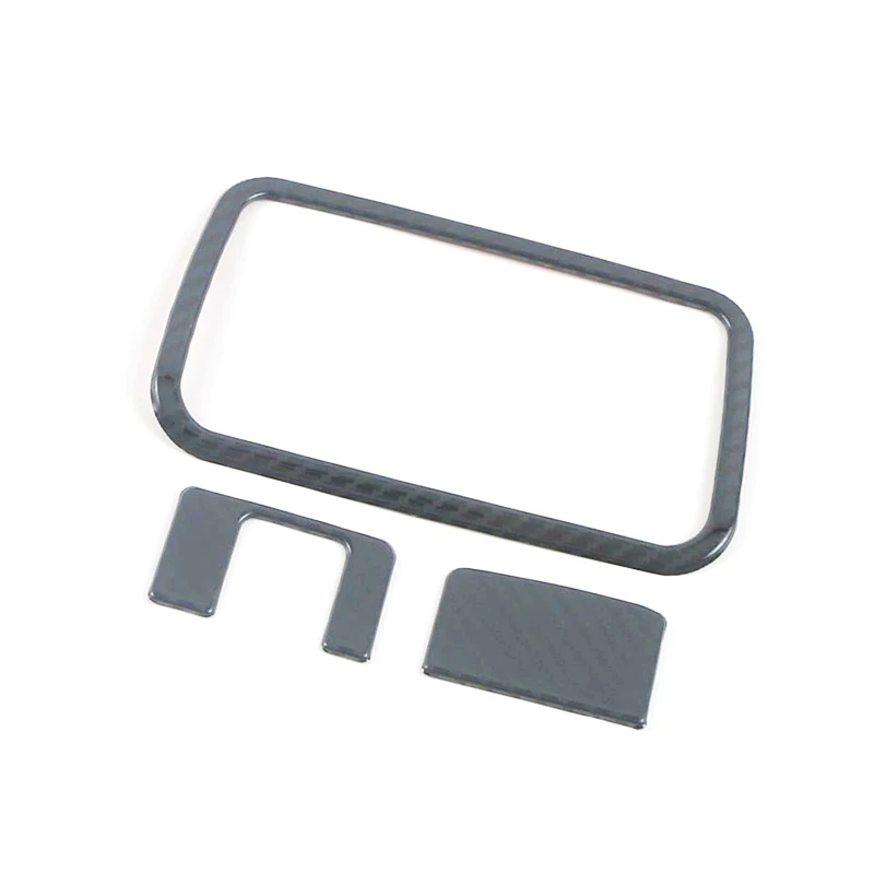 

for Toyota Highlander 2020 2021 2022 Stainless Carbon Car Headlamps Adjustment Switch Decoration Cover Trim LHD Styling 3 PCS