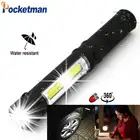 Многофункциональный портативный COB светодиодный мини-рабочий светильник фонарик для осмотра магнитное основание и зажим для обслуживания ручка лампа AAA батарея