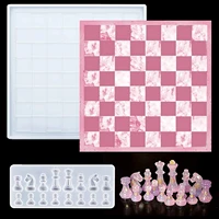 chess board silicone mold diy crystal gutta percha silicone chessboard mold chessboard only