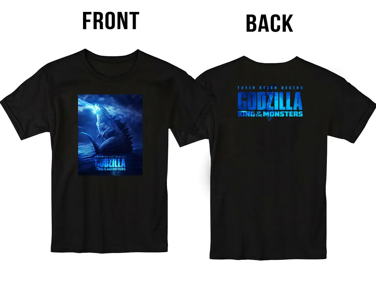 

NewKing of the Monsters Poster Movie 2019 T Shirt S-3XL Men Front Back