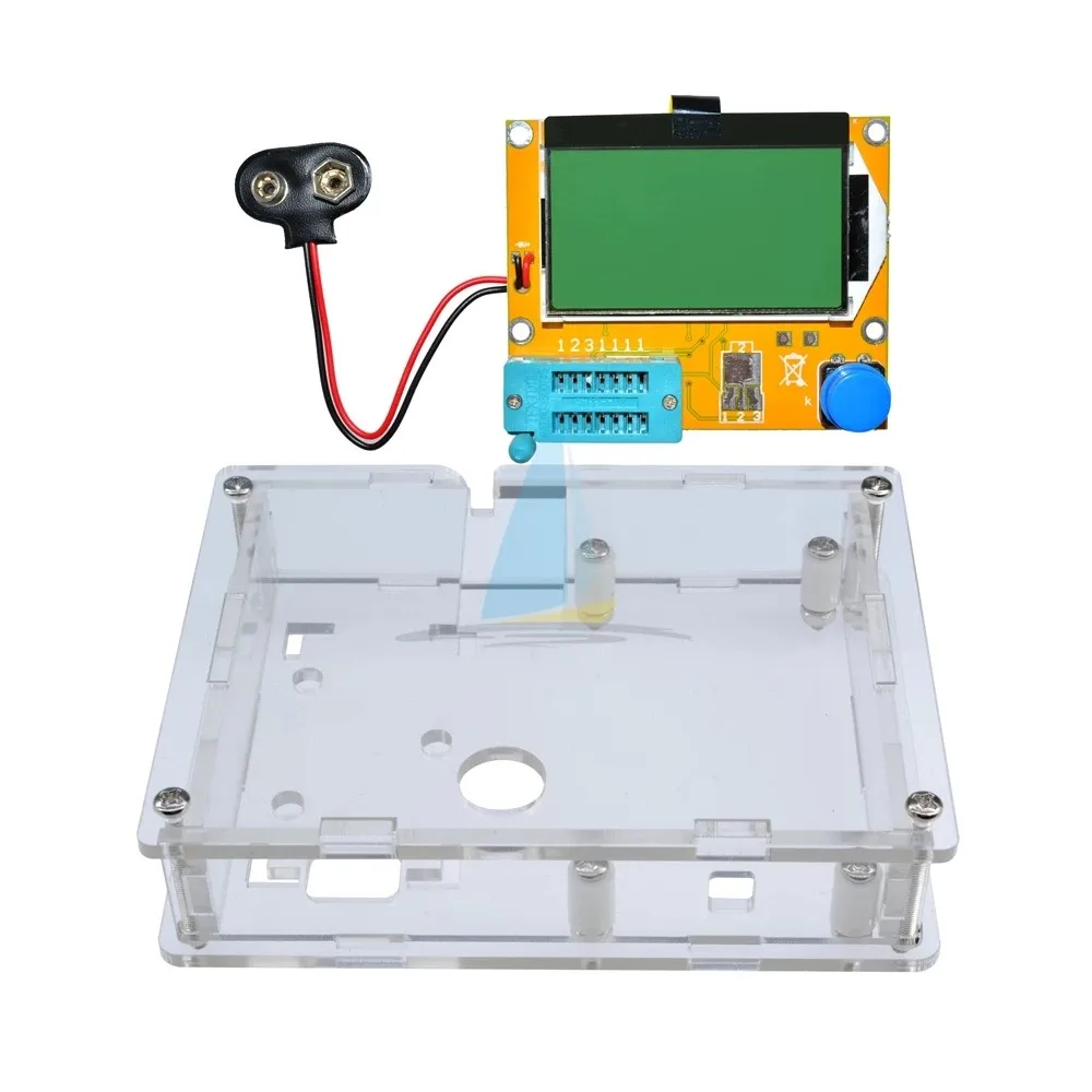 Портативный цифровой тестер транзисторов измеритель емкости диодов и триодов|esr