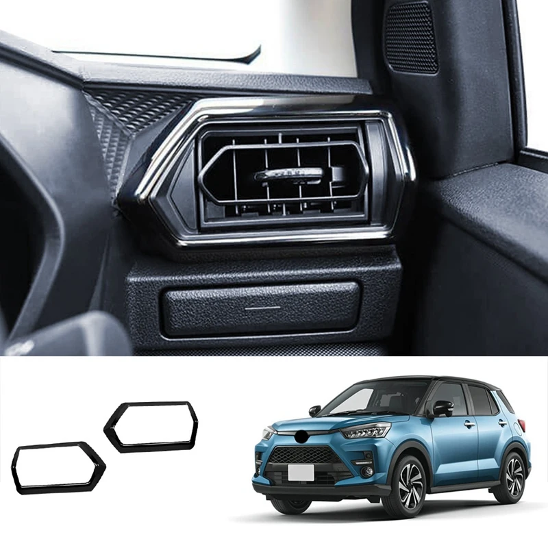 

NEW-Car Central Control Instrument Air Conditioning Air Outlet Vent Duct Panel Decorative Cover for Toyota Raize 2021