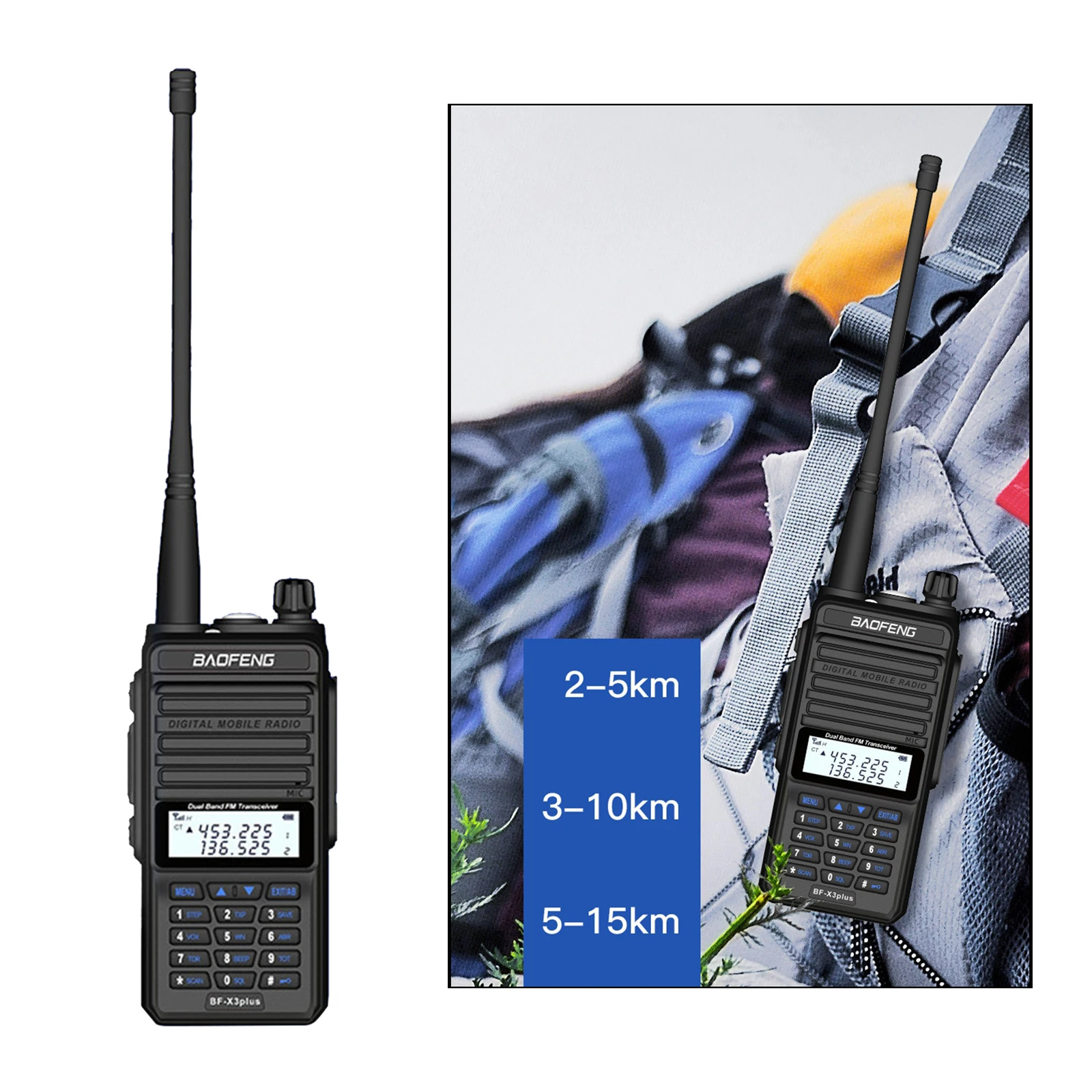 

Baofeng Powerful 2 Way Radio Walkie Talkies Interphone 128 Channel