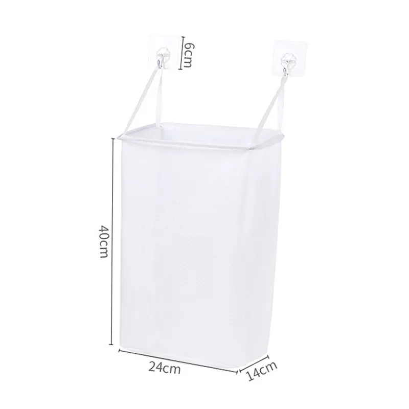 

Portable Breathable Mesh Laundry Basket Foldable Wall Mounted Dirty Clothes Basket Bathroom Clothes Storage Baskets