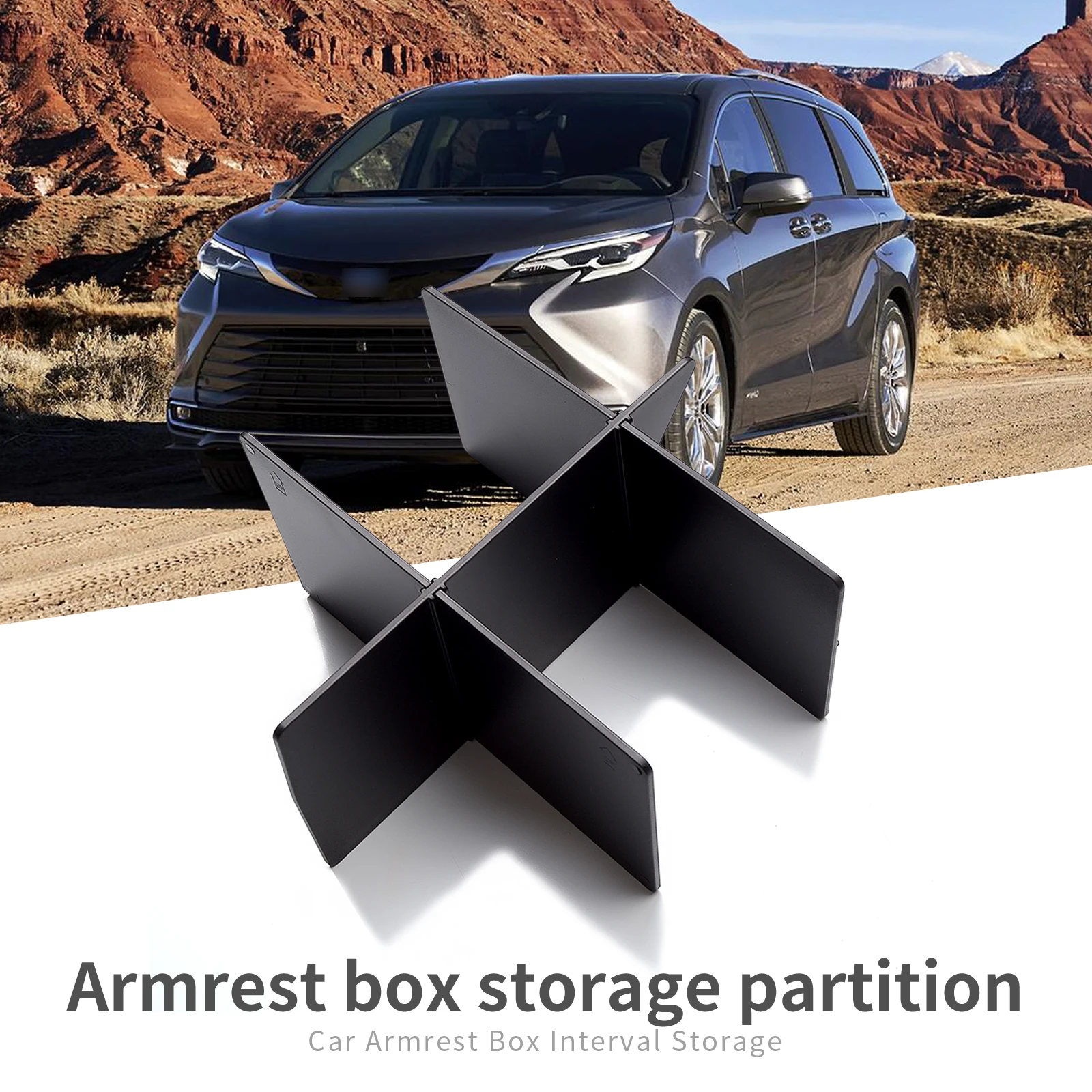 

Подлокотник для автомобиля ZUNDUO, интервал для Toyota Sienna 2021, аксессуары для интерьера, органайзер для центральной консоли