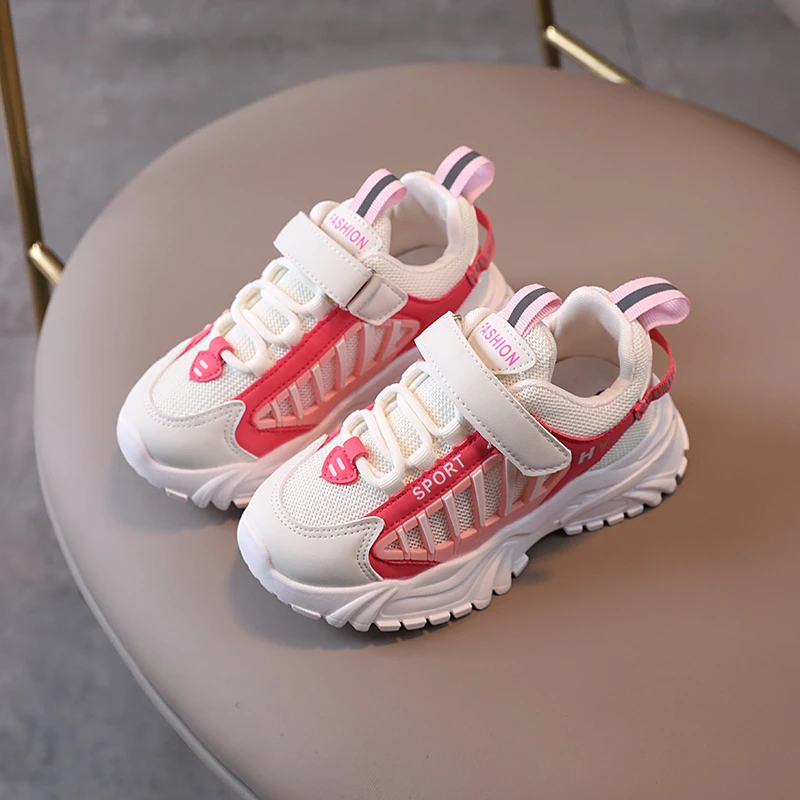 

Детская обувь, Новинка осени 2022, легкая спортивная обувь для мальчиков, сетчатая дышащая повседневная обувь для девочек, трендовые детские ...