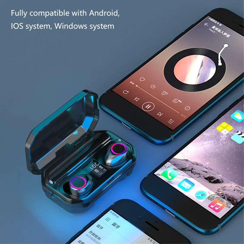 Новые беспроводные наушники-вкладыши TWS Bluetooth наушники спортивные игровая