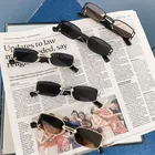1 шт. прямоугольные солнцезащитные очки винтажные металлические квадратные очки для мужчин и женщин прямоугольные солнцезащитные очки для вождения спортивные велосипедные солнцезащитные очки