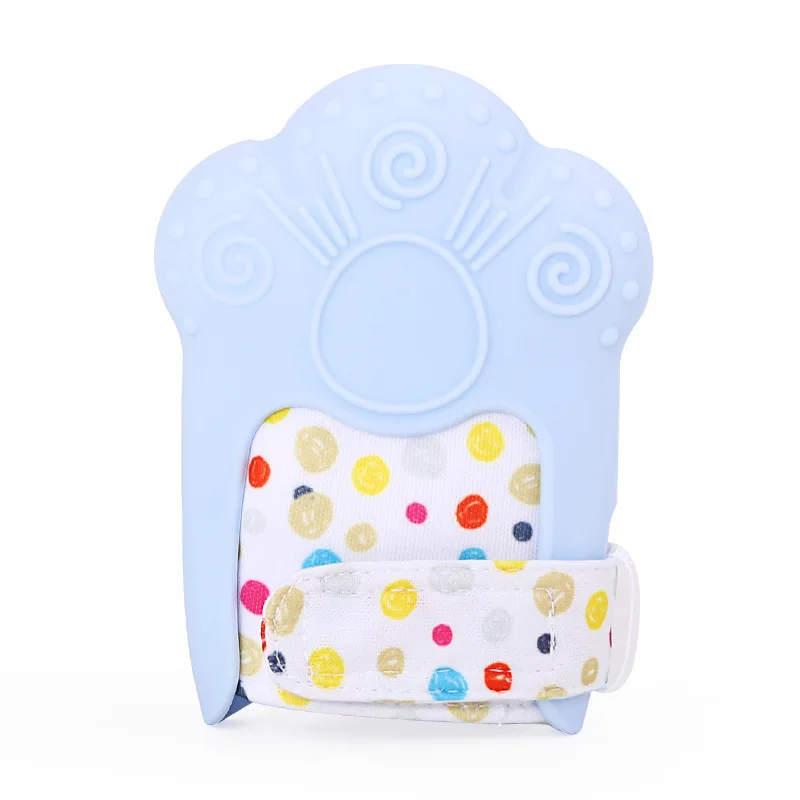 

2 Pcs Baby Silicone Mitts Teething Mitten Teething Glove Wrapper Teether