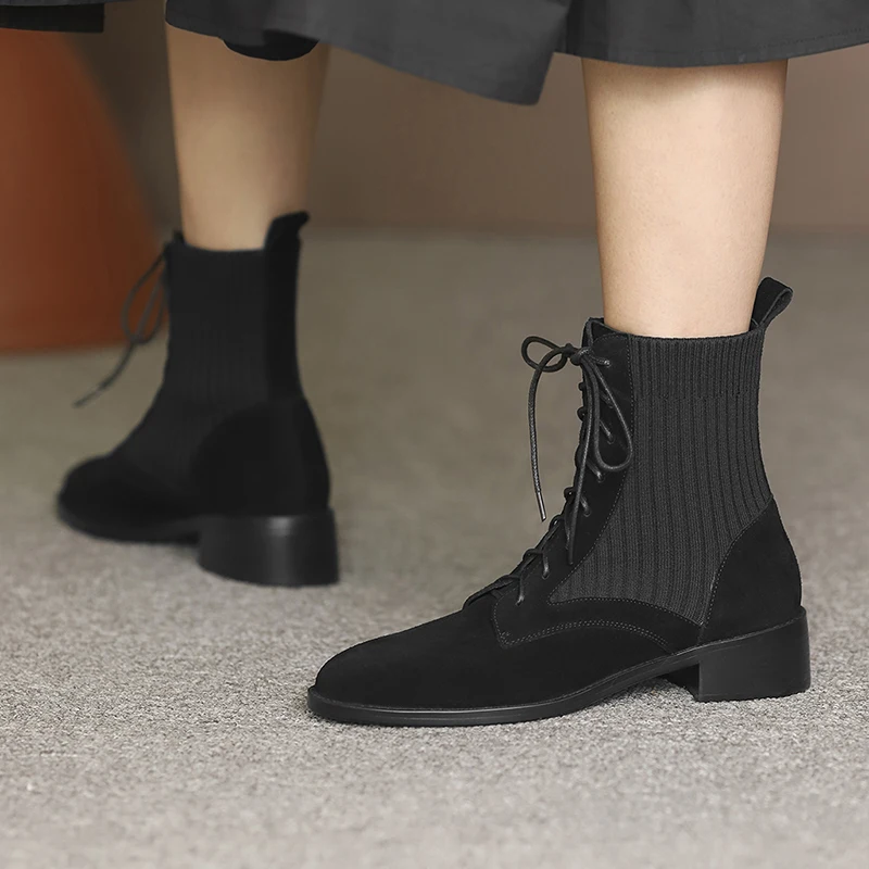 spesifikasi Besar Ukuran 34-43 Dan Wanita Platform Sepatu Baru Musim Gugur Wanita Cahaya Nyaman Chunky Sepatu Fashion Renda Wanita Sepatu Alas Kaki