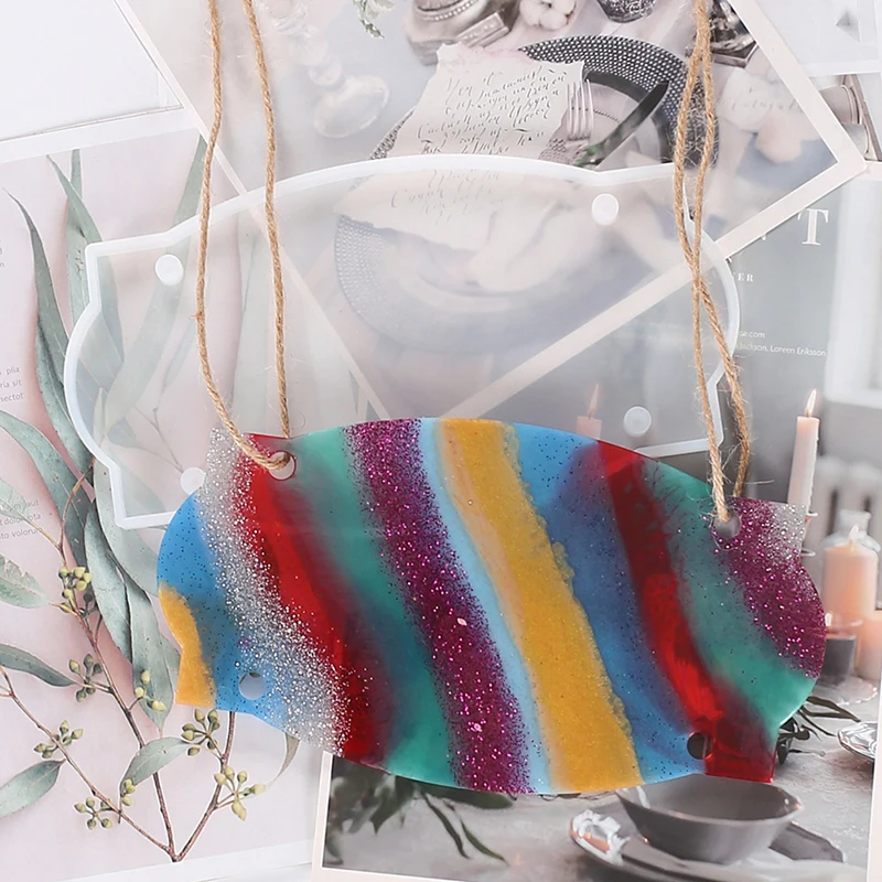

Transparent Silicone Resin Mold Listing Decoration Christmas English Mirror Silicone Mold For Resin
