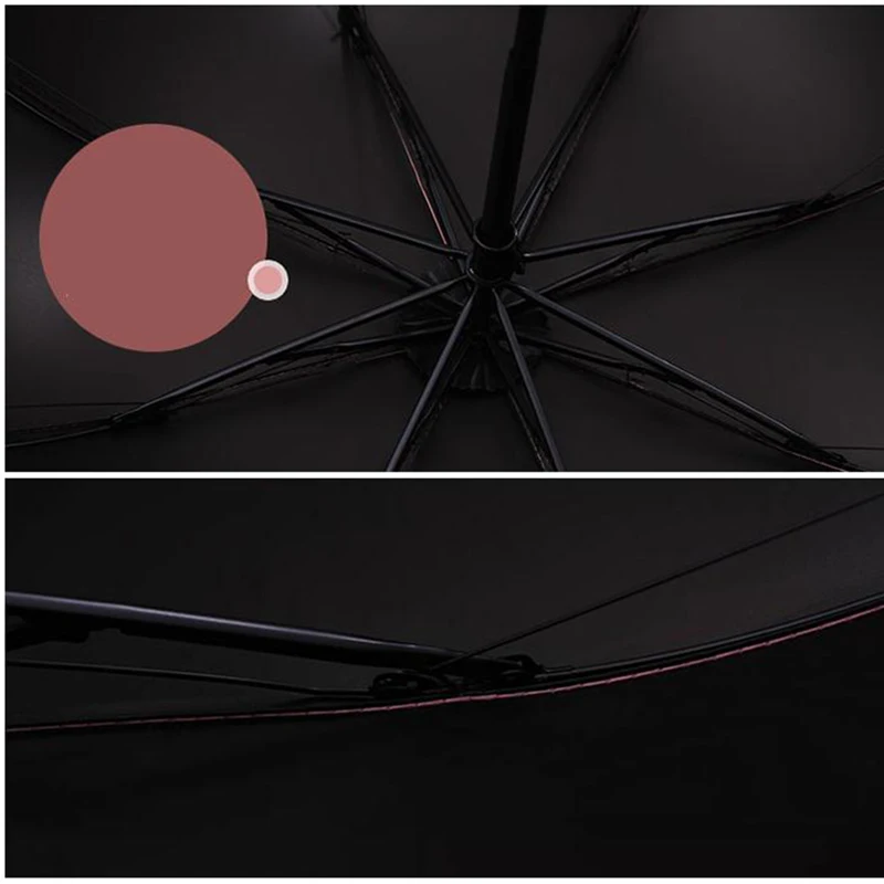 Кружевной черный женский зонтик Женский уличный от солнца с УФ защитой