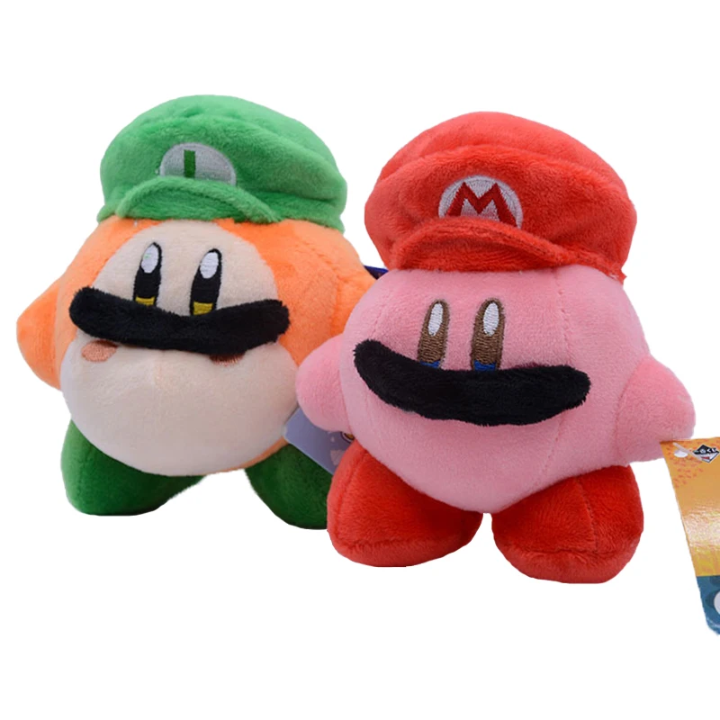 10 см Kawaii Star Kirby ваддл ди Cos Супер Марио Брос Луиджи Мягкие плюшевые куклы аниме