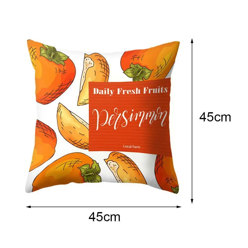 

Fruits Watermelon Polyester Decorative Cushion Cover Pillow Covers Banana Fresh Pattern Living Room For Sofa Lemon Throw Su H5K2