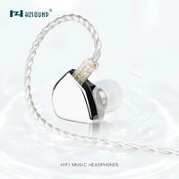 hzsound heart mirror 10mm driver unit in ear headphone cnc hifi headset dj monitor earphone earbuds with 2pin 0 78mm ofc cable
