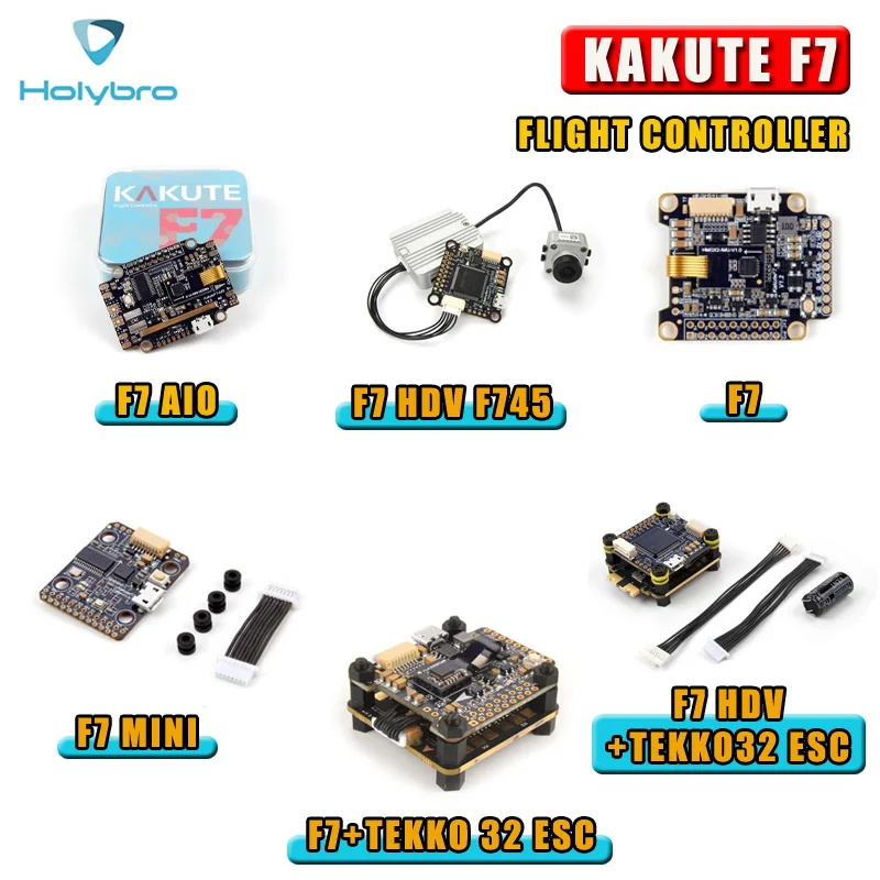 Holybro Kakute F7 AIO/HDV F745/мини контроллер полета и Tekko32 ESC для радиоуправляемого дрона квадрокоптера запасные части Аксессуары