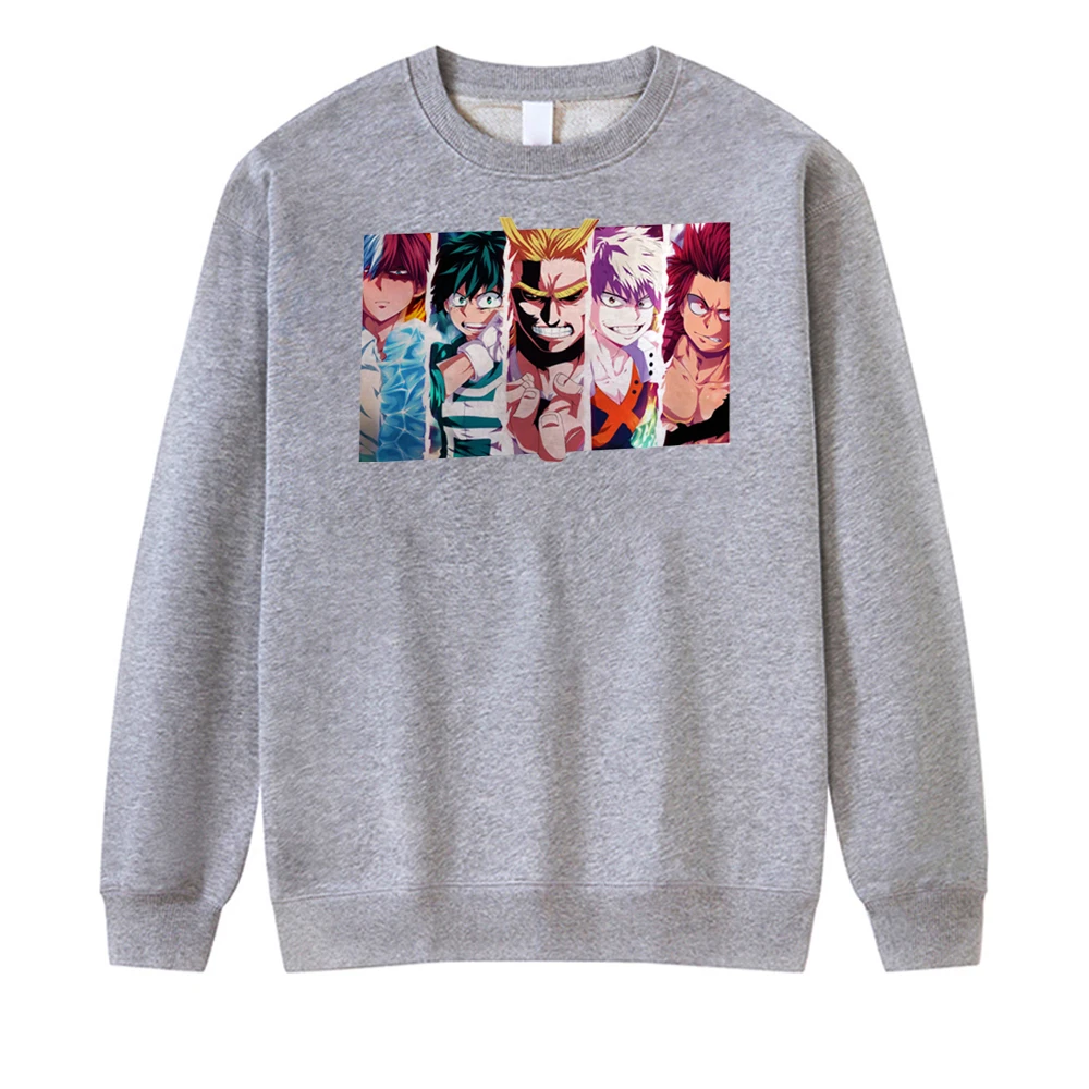

My Hero Academia Deku Bakugou Anime 2021 Autumn Mens Hip Hop Fitness Sweatshirt Fashion Cool Top Man Oversized Hoodie