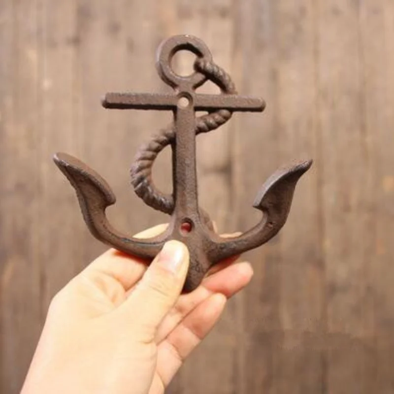 

Hampton Nautical Rustic Decorative Cast Iron Anchor Wall Hook Rustic Wall Art Vintage Wall Decor