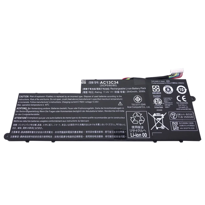 LMDTK Новый AC13C34 Аккумулятор для ноутбука Acer Aspire V5-122P V5-132 E3-111 E3-112 MS237 KT.00303.005 |
