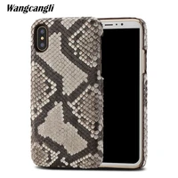 python skin high end custom phone case for iphone 13 12pro 11 case leather python skin cover back cover for iphone7 8 plus case