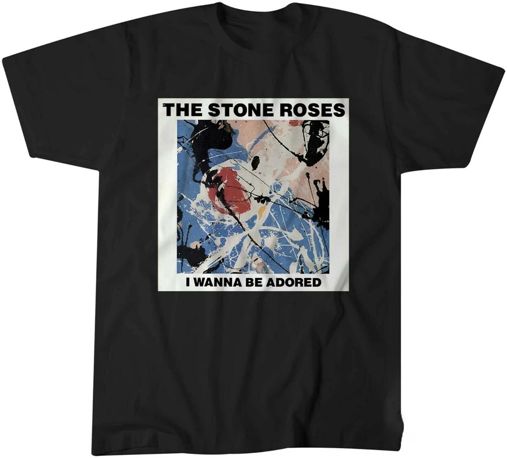 Футболка с надписью The Stone Roses I Want Be Adored Мужская/Детская/женская одежда 0172 футболка