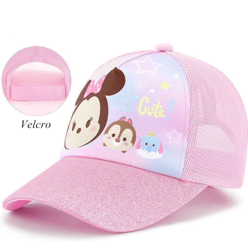 

Disney Cap Children Cute Cartoon Cap Kids Outdoor Wear Breathable Sun Hats Adjustable Summer Visor Shade Boy Girl Cap