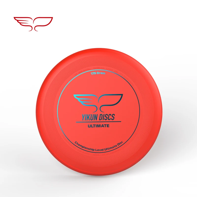 YIKUN диски, одобренный WFDF, 175g, профессиональный FlyingDisc, конечный диск, логотип UltiPro - Цвет: Red