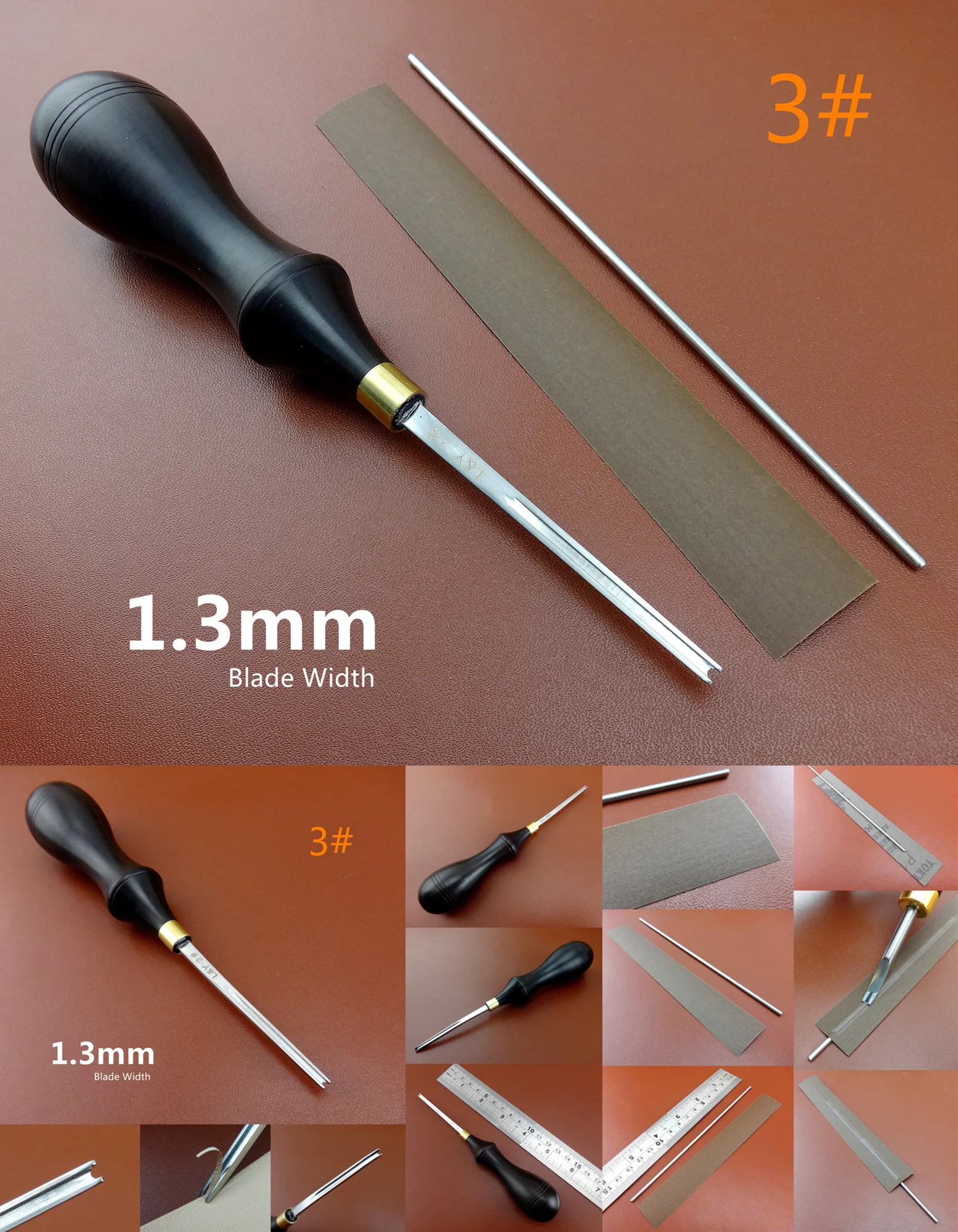 5 шт. кожевенное ремесло из нержавеющей стали режущее устройство инструмент для