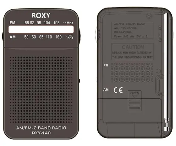 ROXY RXY 140FM мобильного типа мини аналоговый радио|Радиоприёмники| |