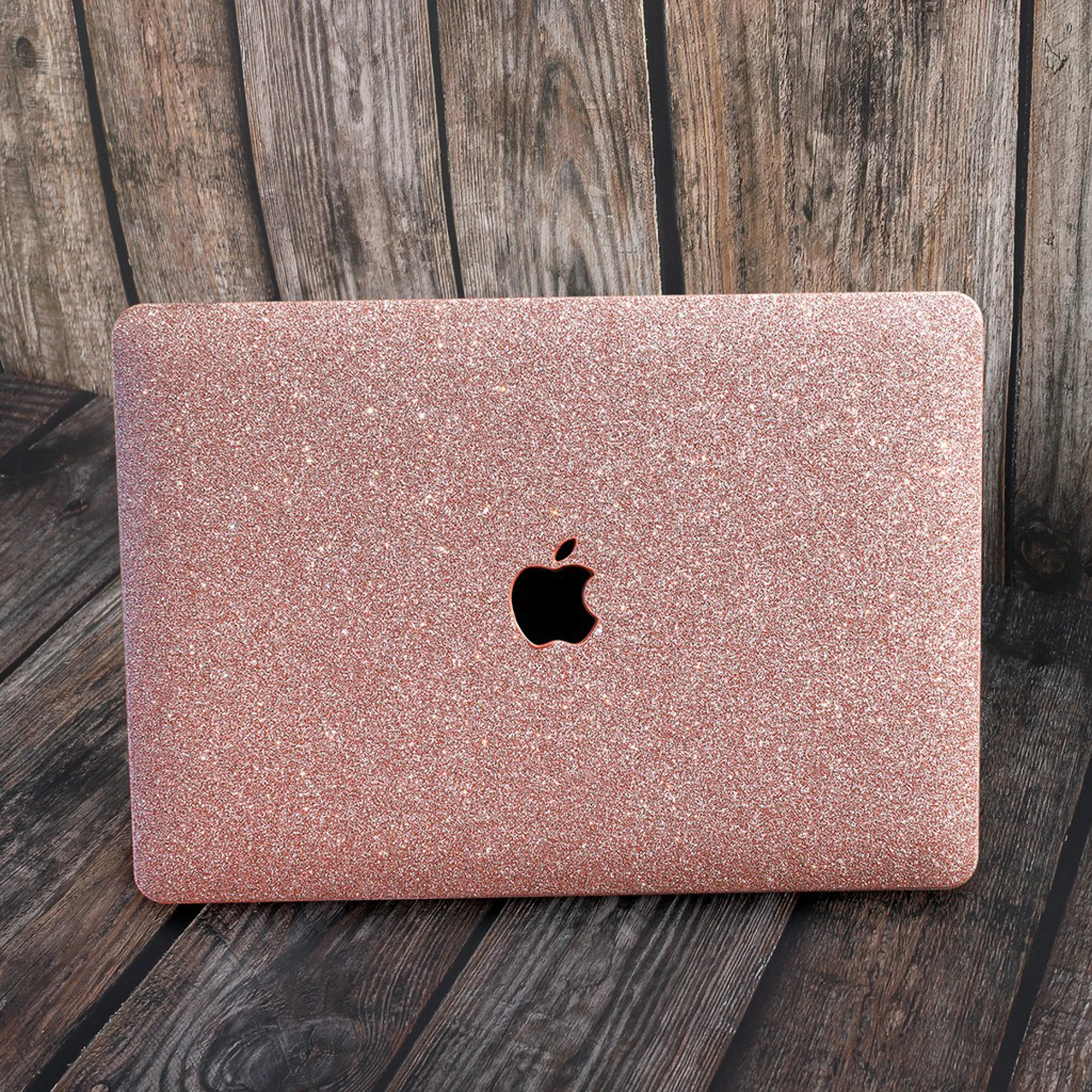 Funda para MacBook rosa con purpurina hueca, funda brillante para portátil, funda protectora única para MacBook Air 13 Macbook Pro 13 16 15 Accesorios