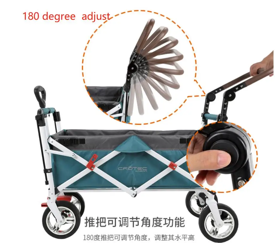 Crotec wagon 3 в 1, двойная тележка, Многофункциональная прогулочная коляска, для пикника, для покупок, мульти, для путешествий, l, трейлер, trike cochesitos de bebe